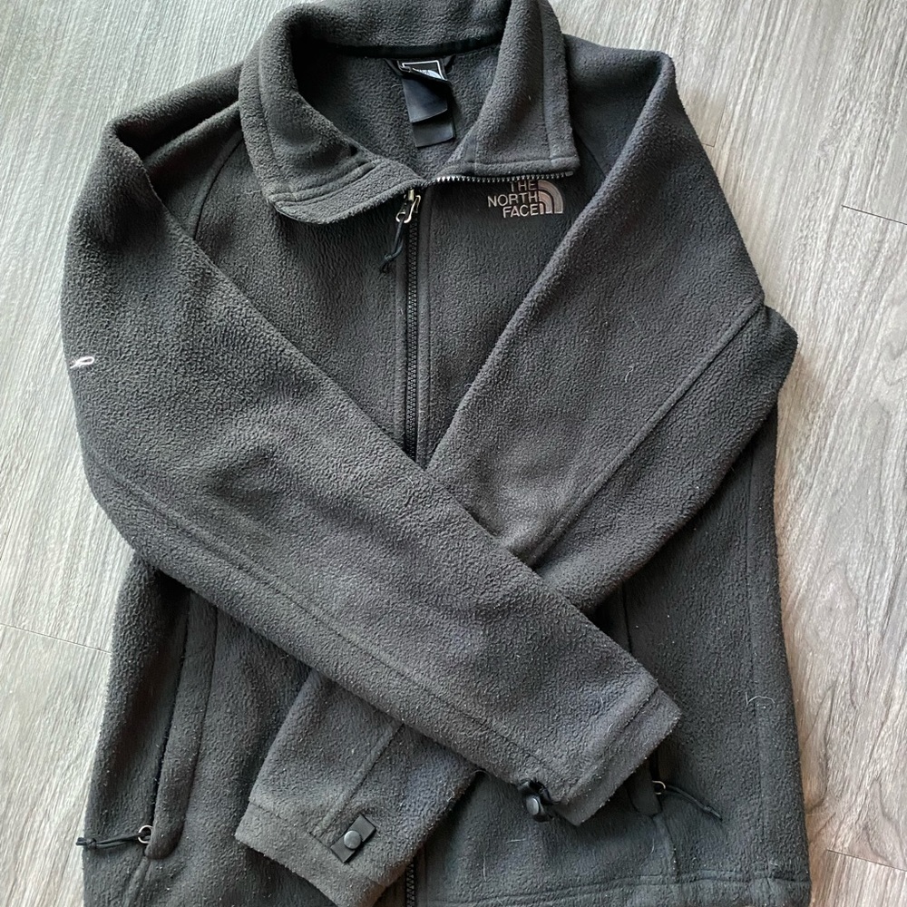 The north face black fleece jacket